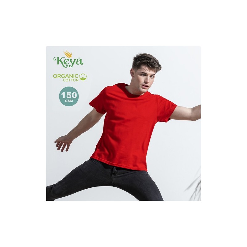 T-Shirt Éco-responsable Adulte Couleur Organic "keya" Matières : coton organique Taille textile : L Couleurs : bleu marquage cou