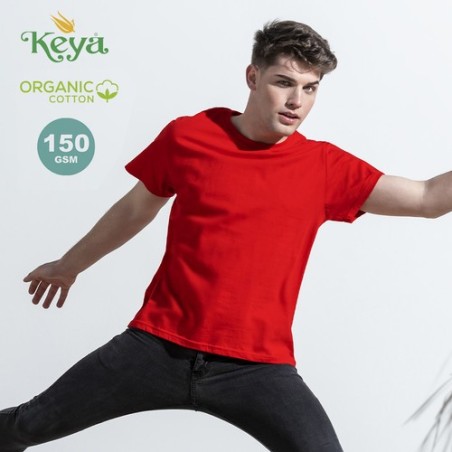 T-Shirt Éco-responsable Adulte Couleur Organic "keya" Matières : coton organique Taille textile : L Couleurs : bleu marquage cou