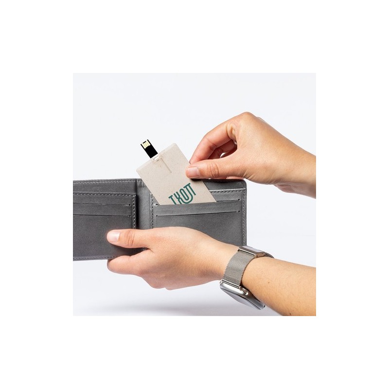 Clé USB Éco-responsable 16GB Personnalisée Cadeau d'Entreprise Glyner Matières : ABS impression haute définition