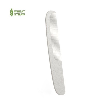 Peigne Éco-responsable Pratique en Paille de Blé Wofel Matières : polypropylène (PP) Couleurs : naturel personnalisable avec vot