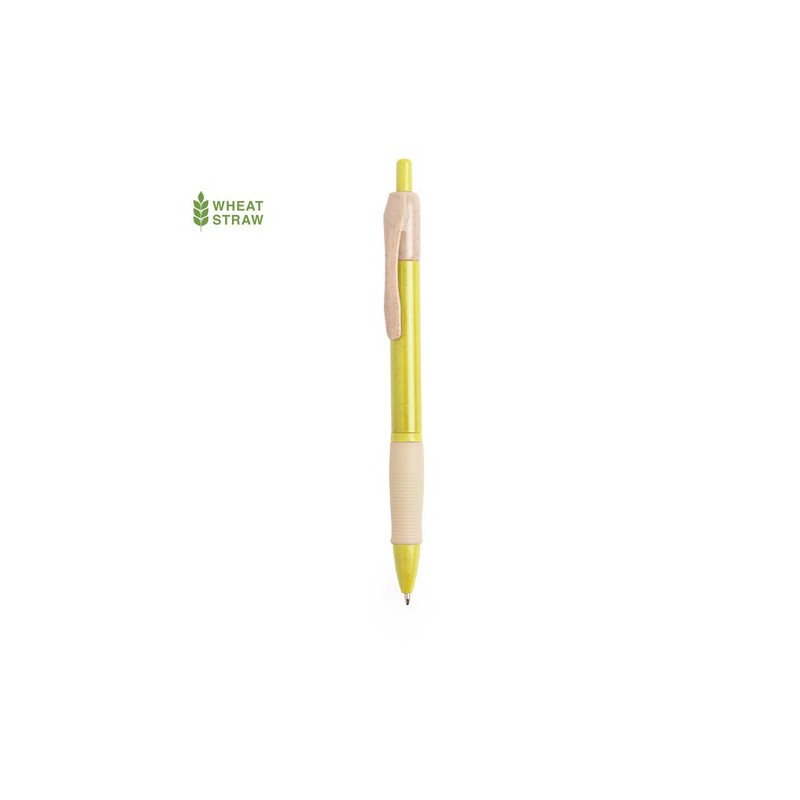 Stylo Éco-responsable Personnalisé Objets Publicitaires - Rosdy Matières : ABS Couleurs : jaune accessoire événementiel unique