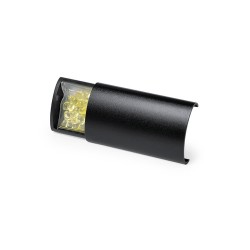 Parfum d'ambiance désodorisant  personnalisé Becrux Matières : aluminium Couleurs : argenté marquage laser ultra précis