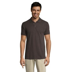 Polo personnalisé homme en polycoton 200g - PRIME MEN Matières : PET Taille textile : XXL Couleurs : gris foncé objet promo peti