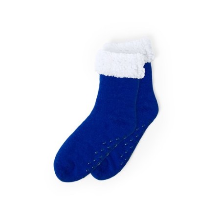 Chaussettes Antidérapantes Personnalisées pas cher - Molbik Matières : polyester Couleurs : bleu