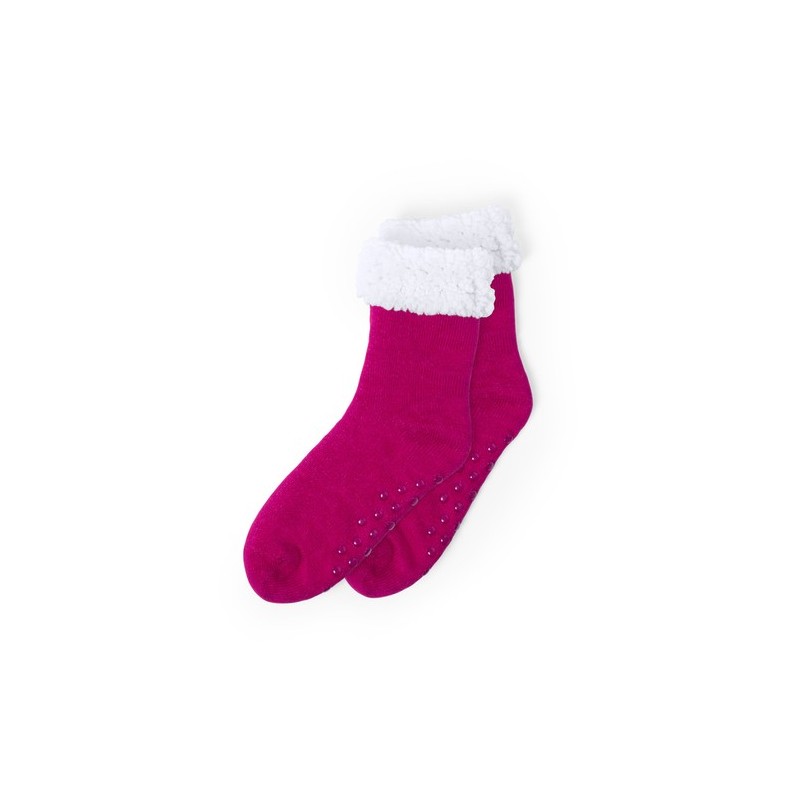 Chaussettes Antidérapantes Personnalisées pas cher - Molbik Matières : polyester Couleurs : bleu accessoire événementiel unique