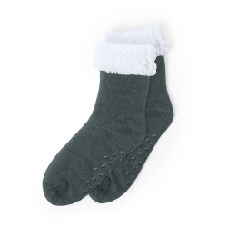 Chaussettes Antidérapantes Personnalisées pas cher - Molbik Matières : polyester Couleurs : bleu marine cadeau affaires élégant