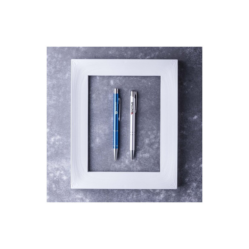 Stylo Bille Personnalisé Trocum Matières : aluminium Couleurs : vert objet publicitaire robuste