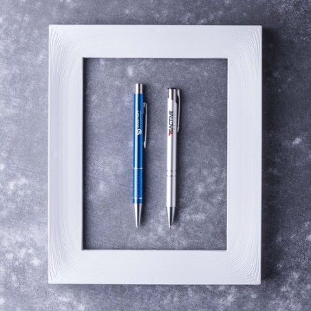 Stylo Bille Personnalisé Trocum Matières : aluminium Couleurs : vert objet publicitaire robuste