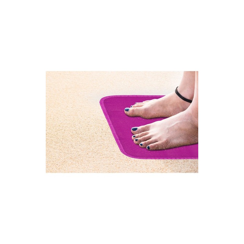 Tapis de fitness personnalisé Misbiz Matières : polyéthylène (PE) Couleurs : blanc impression haute définition