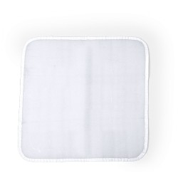 Tapis de fitness personnalisé Misbiz Matières : polyéthylène (PE) Couleurs : blanc personnalisable avec votre logo