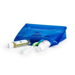 Nécessaire Pratique Élégante Personnalisé - Iriam Matières : PVC Couleurs : bleu marquage couleur éclatante