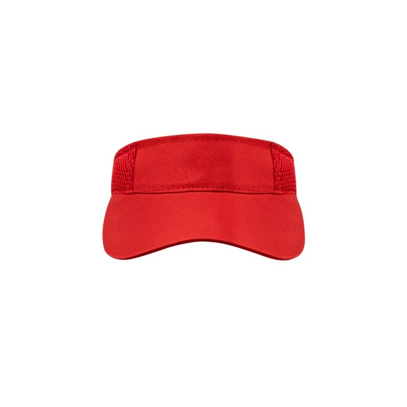 Visière Pratique Personnalisée Publicitaire Gonnax - Accessoire Matières : polyester Couleurs : rouge personnalisation sur mesur