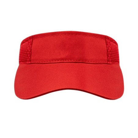 Visière Pratique Personnalisée Publicitaire Gonnax - Accessoire Matières : polyester Couleurs : rouge personnalisation sur mesur