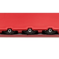 Cadenas personnalisé bicolore et design pas cher Zanex Matières : métal Couleurs : bleu cadeau entreprise pas cher
