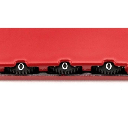 Cadenas personnalisé bicolore et design pas cher Zanex Matières : métal Couleurs : rouge goodies publicitaire événementiel
