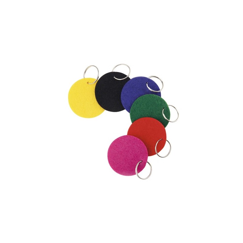 Porte-Clés Personnalisable - Nicles Matières : feutrine Couleurs : noir objet promo petit budget