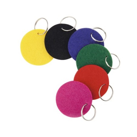 Porte-Clés Personnalisable - Nicles Matières : feutrine Couleurs : noir objet promo petit budget