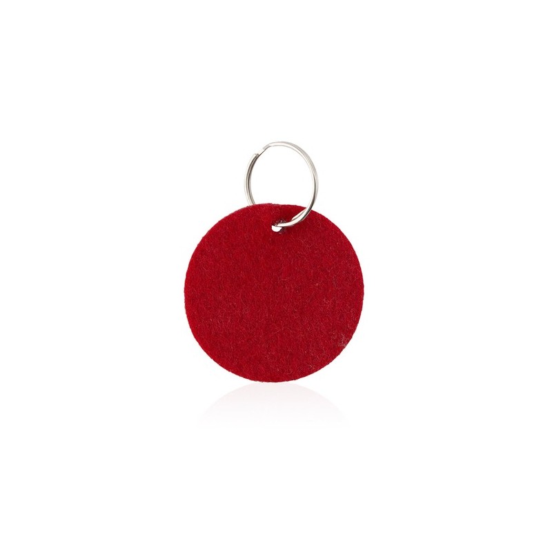Porte-Clés Personnalisable - Nicles Matières : feutrine Couleurs : rouge goodies publicitaire événementiel
