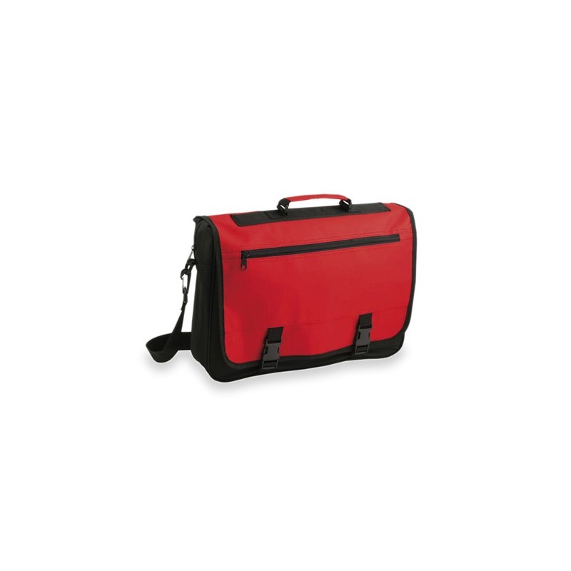 Sacoche d'Entreprise Pratique Personnalisée - Porte-Documents Verse Matières : polyester Couleurs : noir goodies entreprise desi
