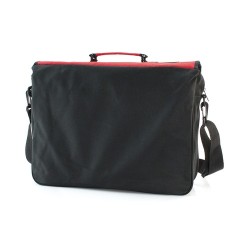 Sacoche d'Entreprise Pratique Personnalisée - Porte-Documents Verse Matières : polyester Couleurs : rouge personnalisation sur m