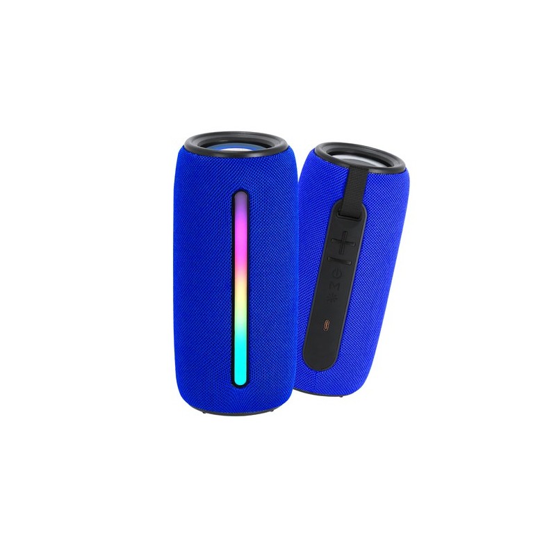 Haut-parleur personnalisé pas cher Hochok Matières : polyester Couleurs : bleu marquage laser ultra précis