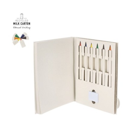 Set  personnalisé pas cher Nakels Couleurs : blanc Matières : carton de lait recyclé personnalisable avec votre logo