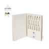 Set  personnalisé pas cher Nakels Couleurs : blanc Matières : carton de lait recyclé personnalisable avec votre logo
