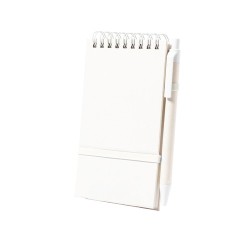 Cahier Éco-responsable Publicitaire Heiwor Matières : carton de lait recyclé impression haute définition