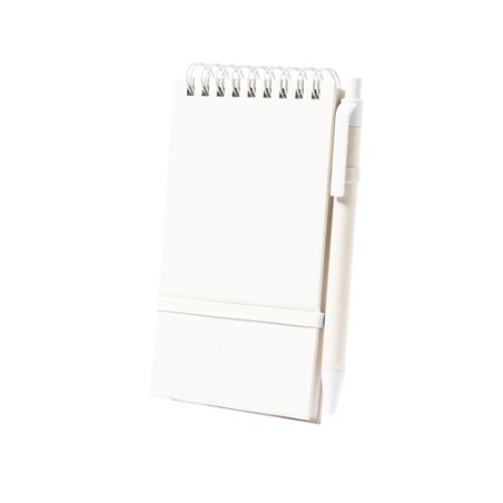 Cahier Éco-responsable Publicitaire Heiwor Matières : carton de lait recyclé impression haute définition
