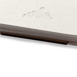 Cahier Éco-responsable Publicitaire Heiwor Matières : carton de lait recyclé marquage laser ultra précis