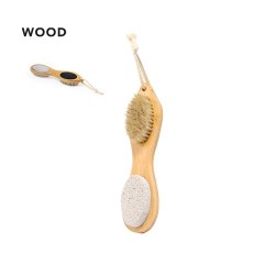 Brosse Exfoliante Personnalisée en Bois Naturel pour le Bien-Être - Cierny Matières : bois