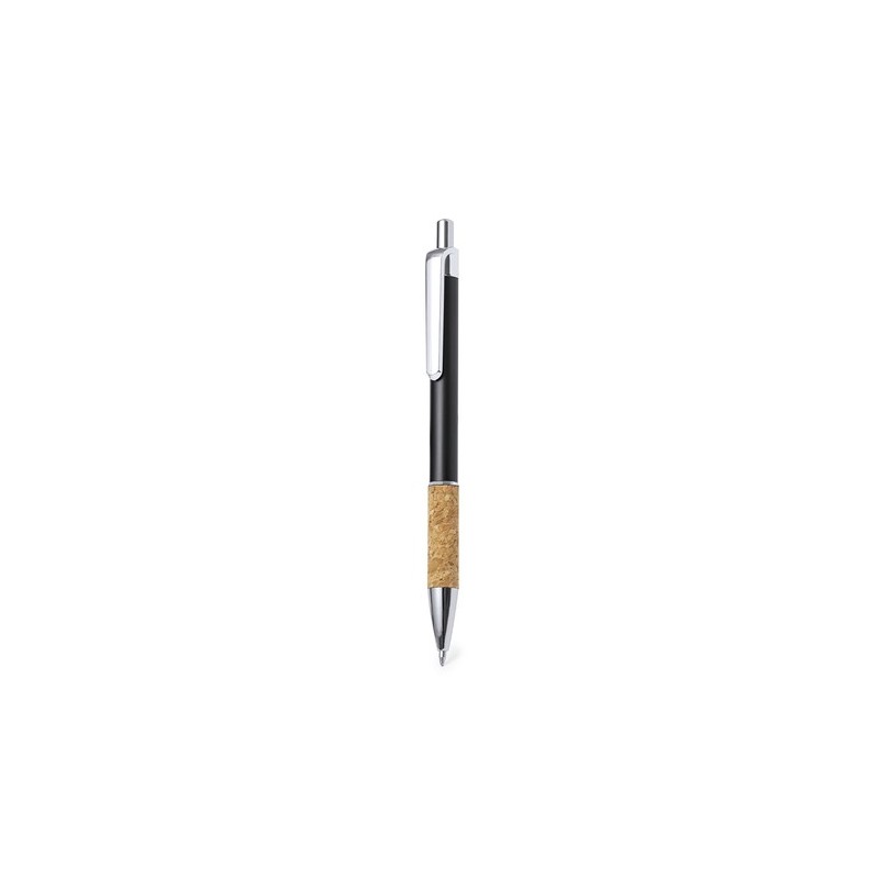 Stylo Bille Éco-responsable Personnalisable de Zenet Matières : liège Couleurs : rouge accessoire événementiel unique