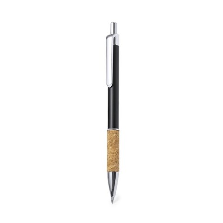Stylo Bille Éco-responsable Personnalisable de Zenet Matières : liège Couleurs : rouge accessoire événementiel unique