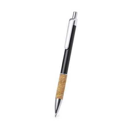 Stylo Bille Éco-responsable Personnalisable de Zenet Matières : liège Couleurs : blanc impression haute définition