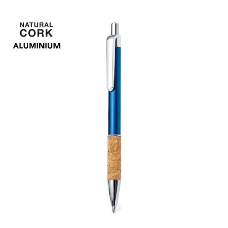 Stylo Bille Éco-responsable Personnalisable de Zenet Matières : liège Couleurs : vert objet promotionnel éco-responsable