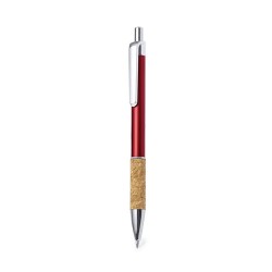 Stylo Bille Éco-responsable Personnalisable de Zenet Matières : liège Couleurs : vert personnalisation rapide en France