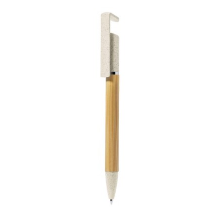 Stylo Éco-responsable Cadeau d'Entreprise en Bambou Zonta Matières : bambou Couleurs : rouge personnalisation sur mesure