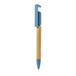Stylo Éco-responsable Cadeau d'Entreprise en Bambou Zonta Matières : bambou Couleurs : bleu goodies publicitaire événementiel