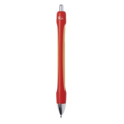 Stylo Éco-responsable Personnalisé Storm Matières : bambou Couleurs : rouge impression haute définition