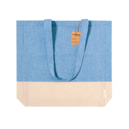 Sac Éco-responsable en Coton Recyclé Publicitaire Kauna Matières : coton recyclé Couleurs : vert cadeau entreprise pas cher