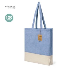 Sac Éco-responsable en Coton Recyclé Publicitaire Kauna Matières : coton recyclé Couleurs : noir objet promotionnel éco-responsa