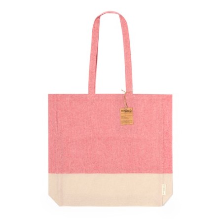 Sac Éco-responsable en Coton Recyclé Publicitaire Kauna Matières : coton recyclé Couleurs : rouge goodies publicitaire événement