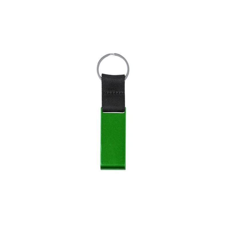 Porte-Clés Personnalisé en Aluminium Recyclé Support Fique Matières : aluminium recyclé  Couleurs : bleu goodies publicitaire év