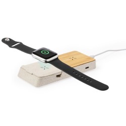 Chargeur Éco-responsable et Pratique Sans Fil Personnalisé Barichen Matières : ABS Couleurs : naturel goodies publicitaire événe