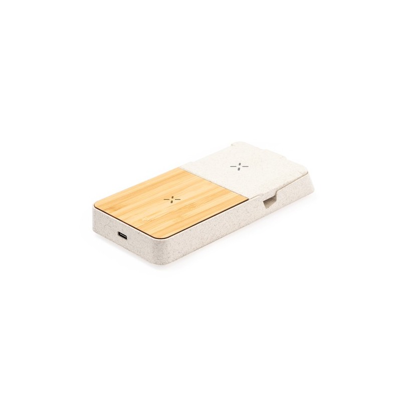 Chargeur Éco-responsable et Pratique Sans Fil Personnalisé Barichen Matières : ABS Couleurs : naturel livraison express 24h 48h