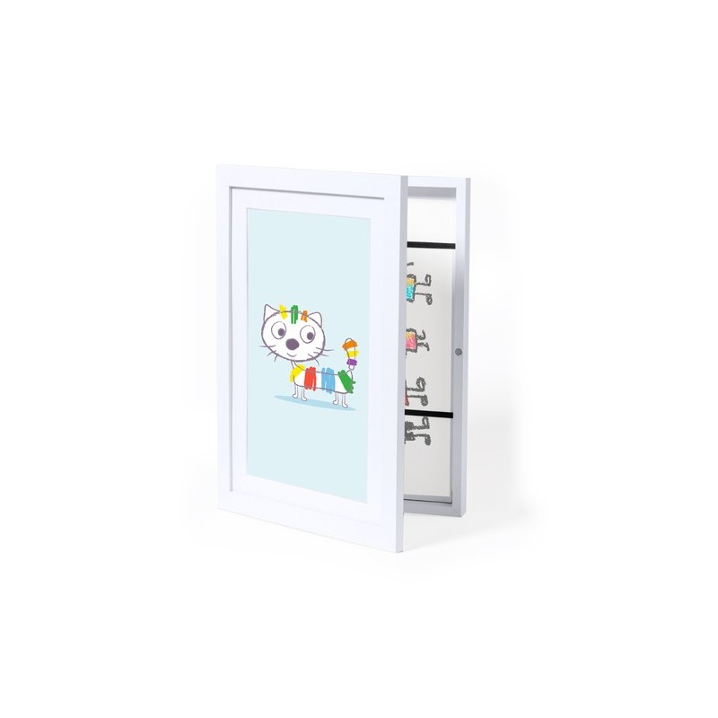 Cadre d'Art Personnalisé Élégant et Pratique Oleox pas cher Matières : MDF Couleurs : blanc impression haute définition