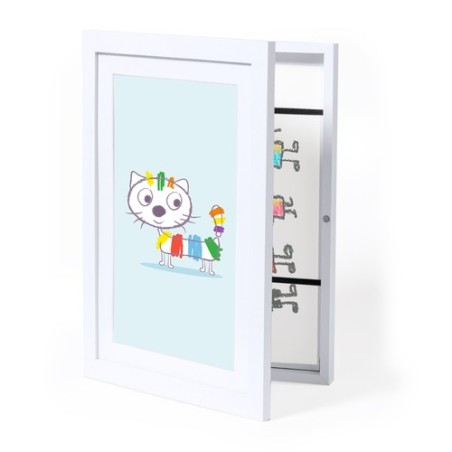 Cadre d'Art Personnalisé Élégant et Pratique Oleox pas cher Matières : MDF Couleurs : blanc impression haute définition