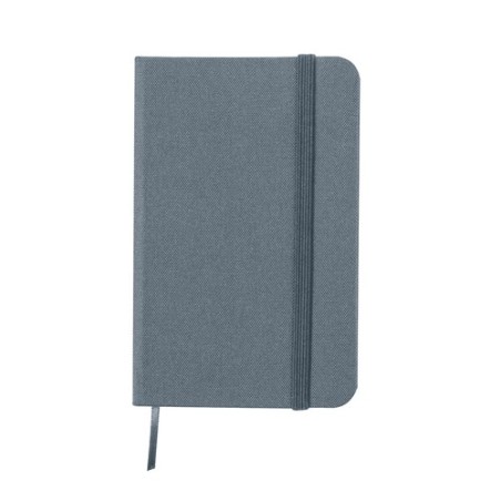 Bloc-Notes Éco-responsable Personnalisé - Pushkin Matières : PET recyclé Couleurs : bleu marine personnalisation sur mesure