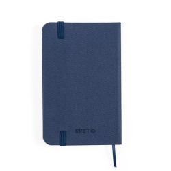 Bloc-Notes Éco-responsable Personnalisé - Pushkin Matières : PET recyclé Couleurs : bleu marine cadeau client original