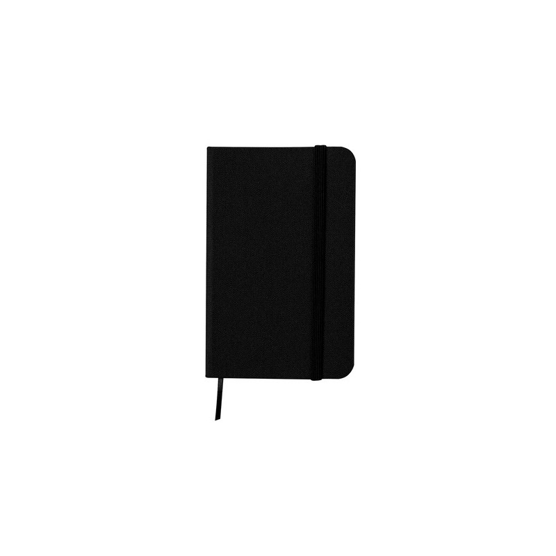 Bloc-Notes Éco-responsable Personnalisé - Pushkin Matières : PET recyclé Couleurs : noir personnalisable avec votre logo